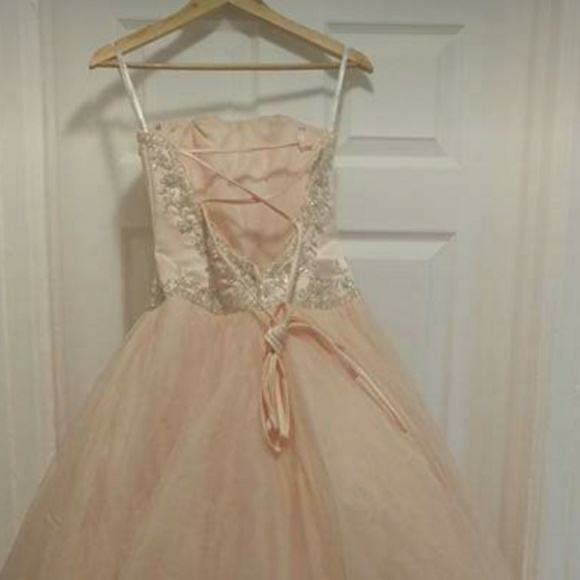 Stunning Peach Gown! - Picture 2 of 3